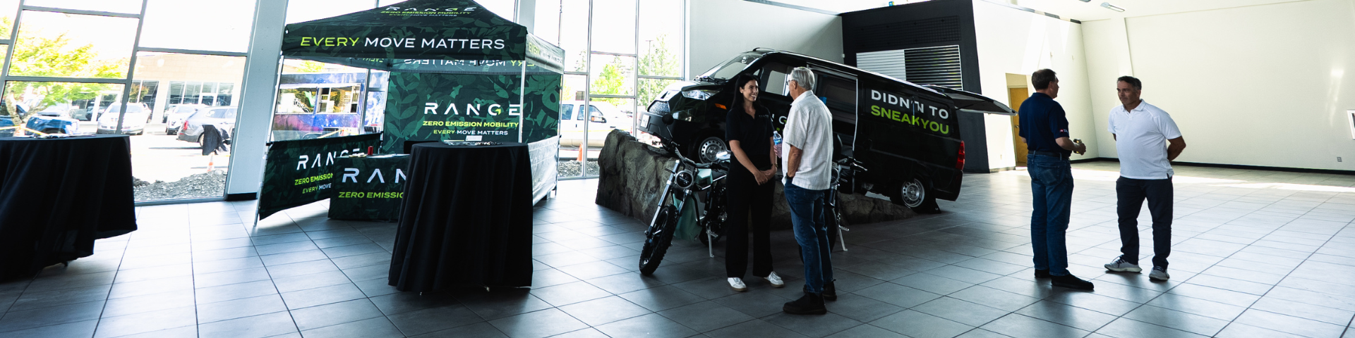 Photo of an electric truck dashboard